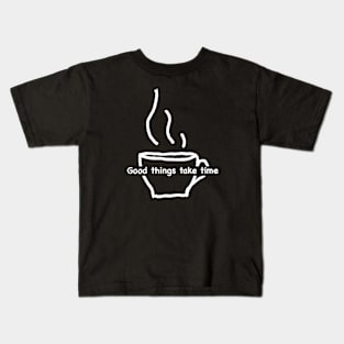 Cup of Coffee (Dark) Kids T-Shirt